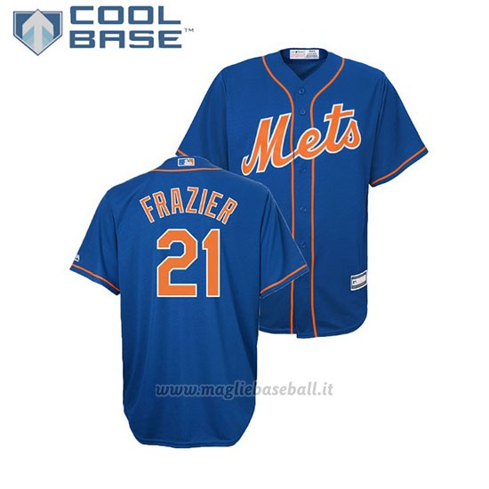 Maglia Baseball Bambino New York Mets Todd Frazier Cool Base Majestic Alterner Replica Blu